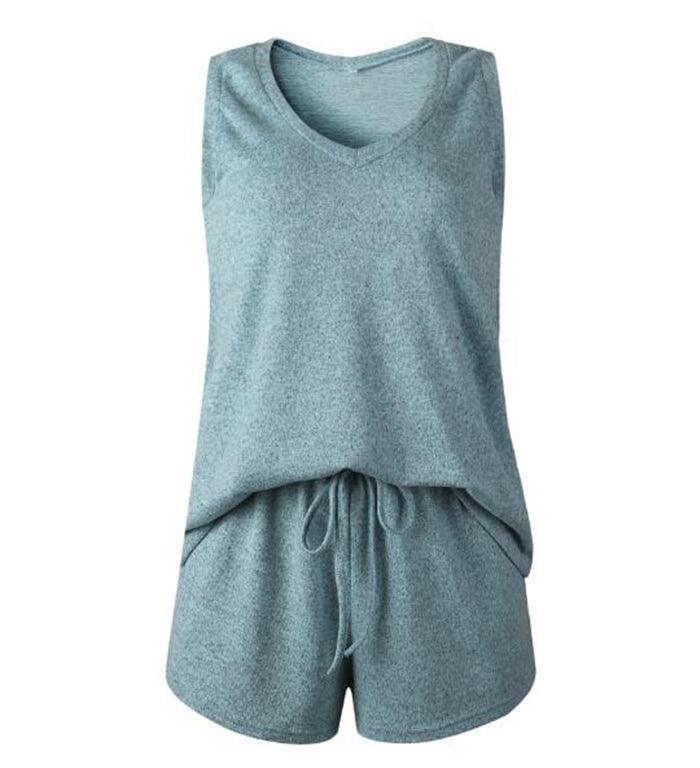 Stripped Vest and Shorts Set - SHANKARA CHÉRIE