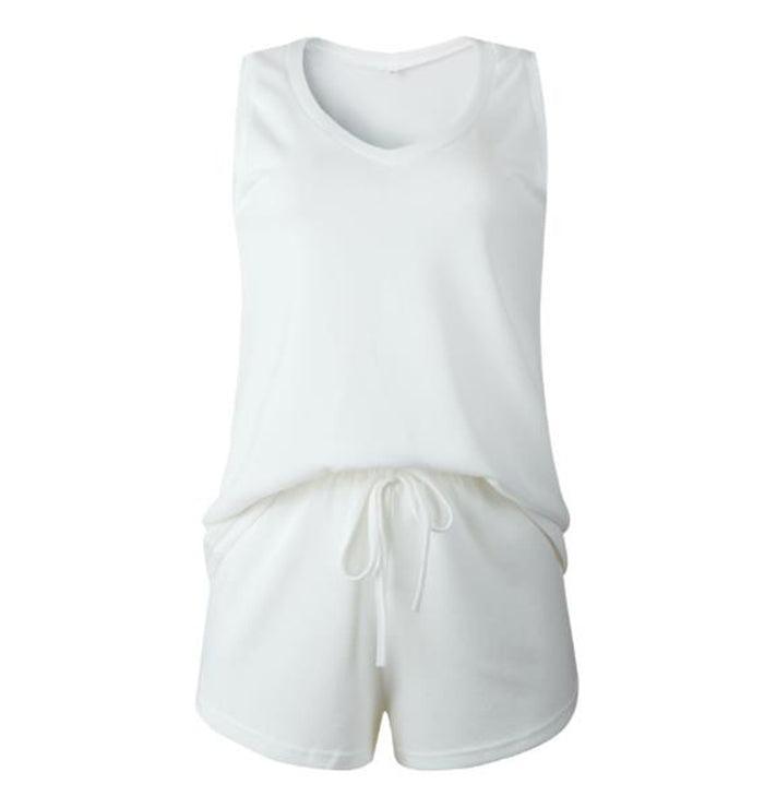 Stripped Vest and Shorts Set - SHANKARA CHÉRIE