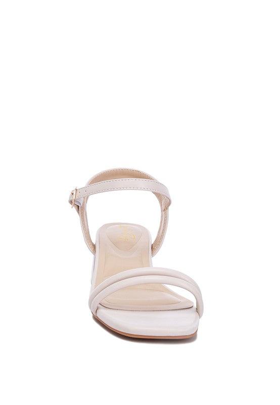 Sulein Ankle Strap Low Block Heels - SHANKARA CHÉRIE