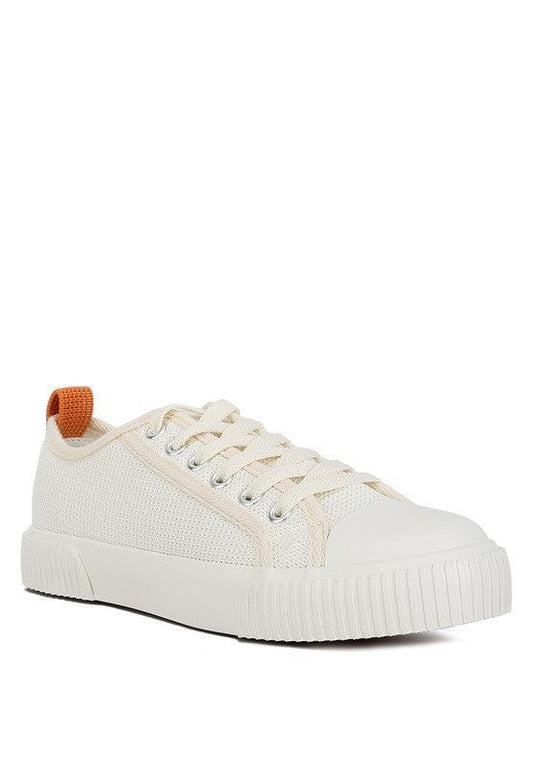 Sway Chunky Sole Knitted Textile Sneakers.