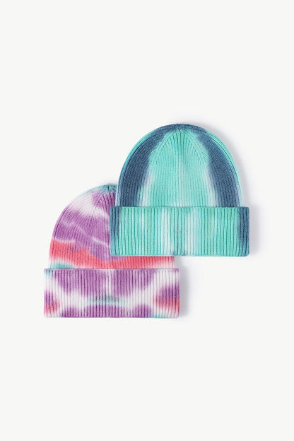 Tie-Dye Cuffed Knit Beanie - SHANKARA CHÉRIE