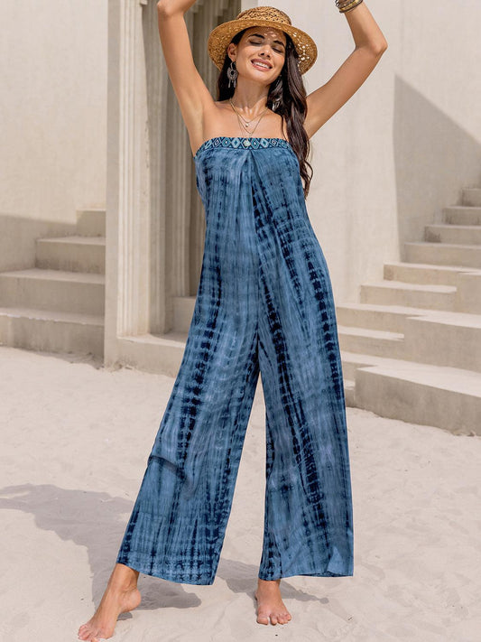 Tied Tube Wide Leg Jumpsuit - SHANKARA CHÉRIE