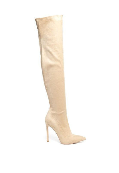 Tilera Stretch Over The Knee Stiletto Boots - SHANKARA CHÉRIE