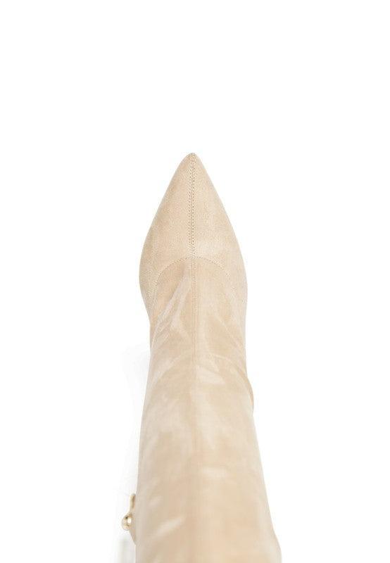 Tilera Stretch Over The Knee Stiletto Boots - SHANKARA CHÉRIE