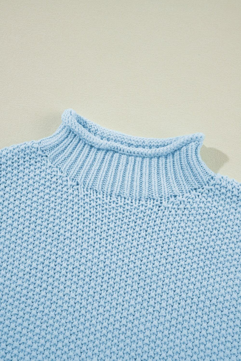 Turtleneck Cap Sleeve Sweater - SHANKARA CHÉRIE