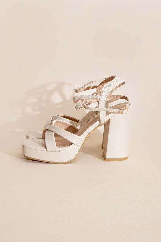 VALOR-1 Cross Ankle Strap Heels - SHANKARA CHÉRIE