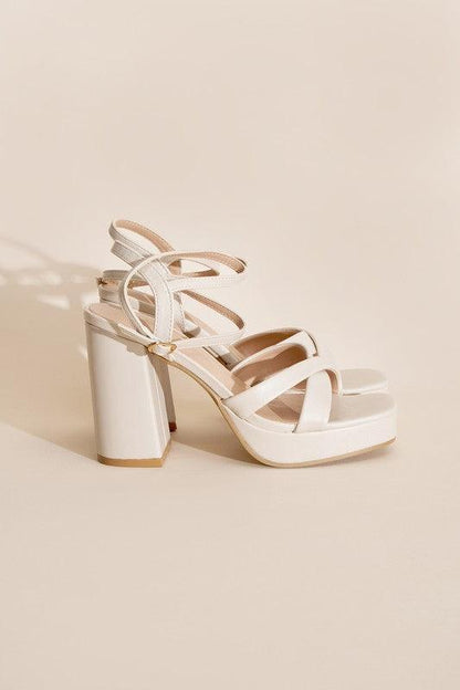 VALOR-1 Cross Ankle Strap Heels - SHANKARA CHÉRIE