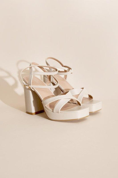 VALOR-1 Cross Ankle Strap Heels - SHANKARA CHÉRIE