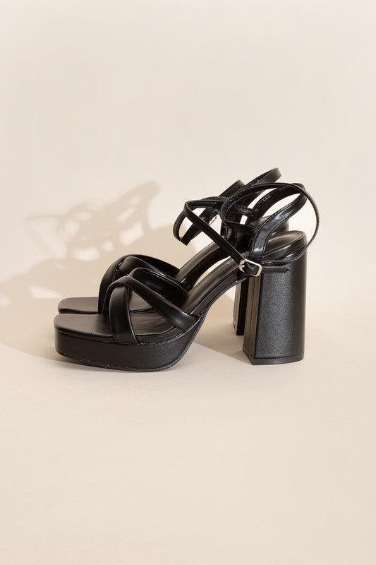 VALOR-1 Cross Ankle Strap Heels - SHANKARA CHÉRIE