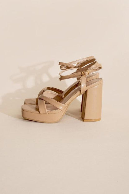 VALOR-1 Cross Ankle Strap Heels - SHANKARA CHÉRIE