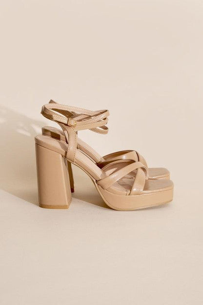 VALOR-1 Cross Ankle Strap Heels - SHANKARA CHÉRIE