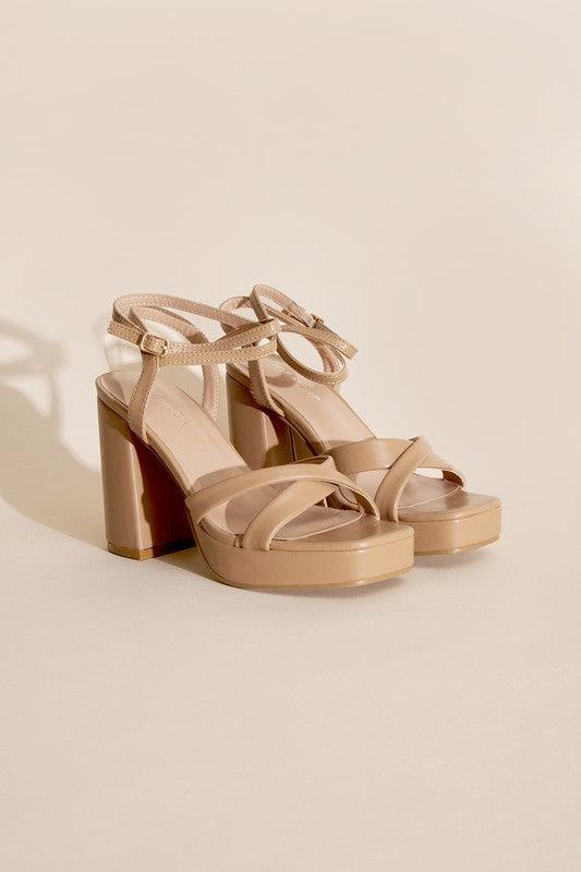 VALOR-1 Cross Ankle Strap Heels - SHANKARA CHÉRIE