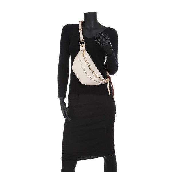 Women chic chest bag waist purse.