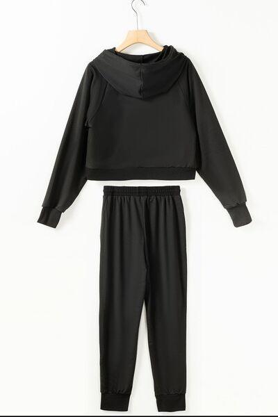 Drawstring Hoodie and Pocketed Pants Set - SHANKARA CHÉRIE