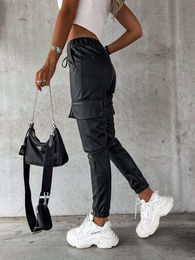 Drawstring Pants with Pockets - SHANKARA CHÉRIE