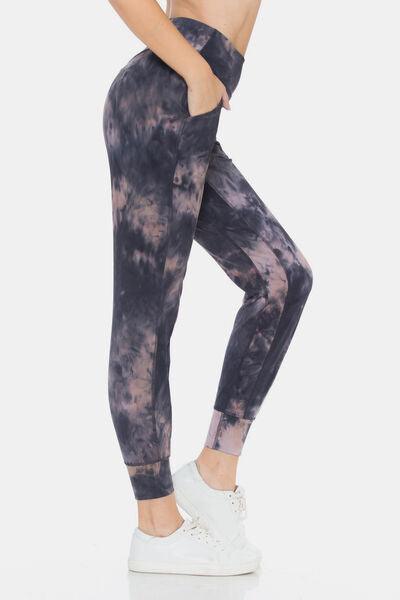 Leggings Depot Tie-Dye High Waist Cropped Leggings - SHANKARA CHÉRIE