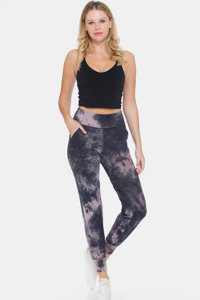 Leggings Depot Tie-Dye High Waist Cropped Leggings - SHANKARA CHÉRIE