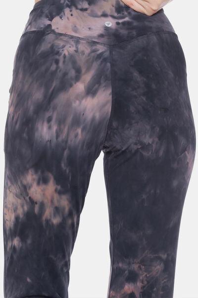 Leggings Depot Tie-Dye High Waist Cropped Leggings - SHANKARA CHÉRIE