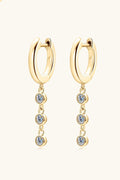 Moissanite Decor 925 Sterling Silver Earrings.