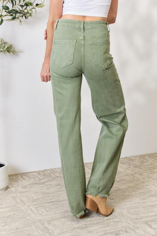 Raw Hem Jade Wide-Leg Jeans - SHANKARA CHÉRIE