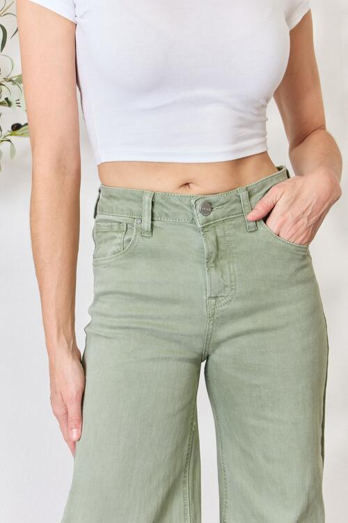 Raw Hem Jade Wide-Leg Jeans - SHANKARA CHÉRIE