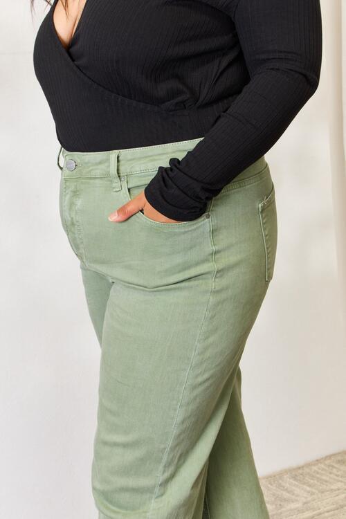 Raw Hem Jade Wide-Leg Jeans - SHANKARA CHÉRIE