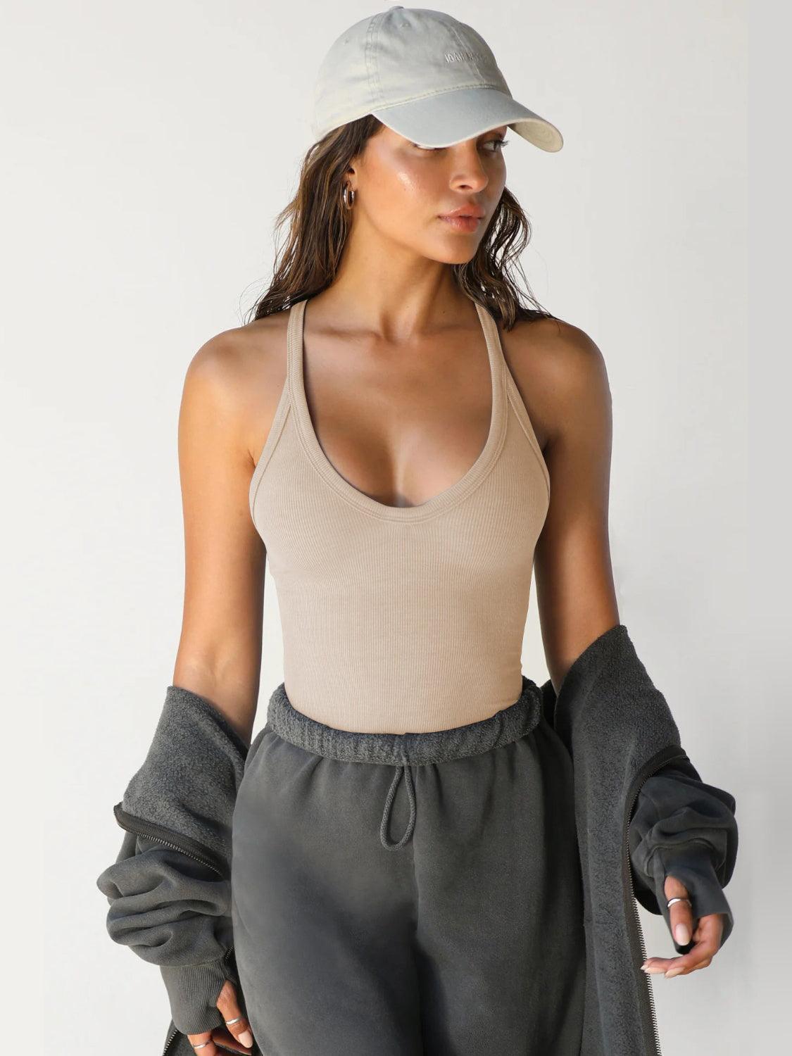 Scoop Neck Wide Strap Tank - SHANKARA CHÉRIE